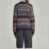 Women's round neck sweater Vintage style sweater Geometric pattern sweater This is a women's round neck sweater with a distinctive style, with retro geometric patterns arranged in a regular manner, reflecting a rigorous lifestyle attitude. It is loose cut, accommodating any body shape, and has a high degree of adaptability. Sweaters have a distinct style and are suitable for shopping, sports, outdoor activities, gatherings, learning, and any other living place.