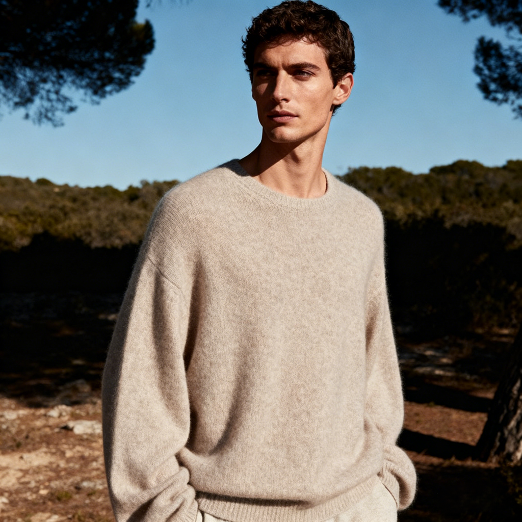 Brunello Cucinelli soft neutral palettes relaxed silhouettes quiet luxury lifestyle cashmere