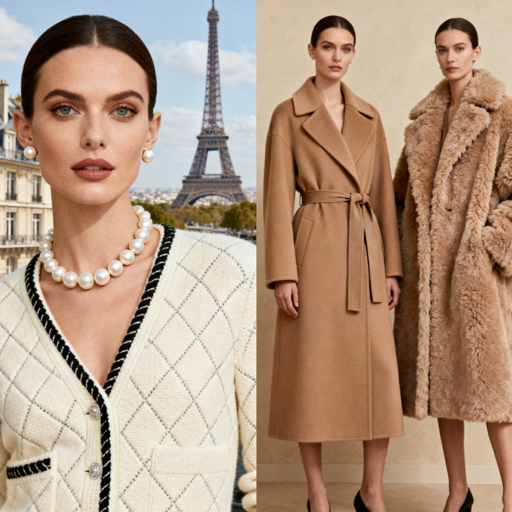 Chanel feminine cashmere knitwear Max Mara cashmere coat 101801 Teddy Coat practical luxury