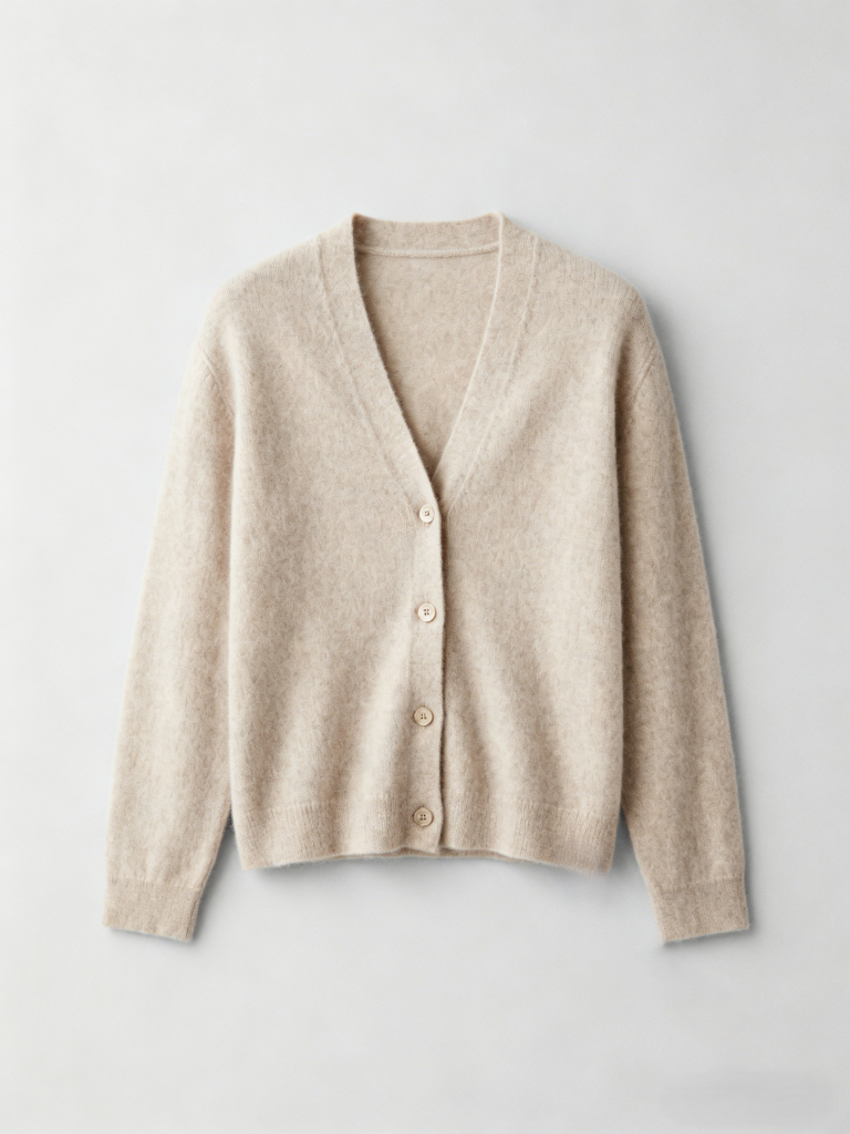 Children’s soft, solid color cashmere cardigan