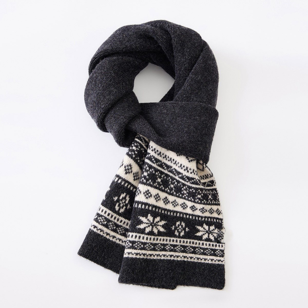 Custom OEM Women's Fair Isle Pattern Casual Stylish Scarf